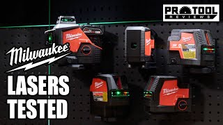 Milwaukee Green Laser Levels  M12 amp RedLithium USB Models [upl. by Folger]