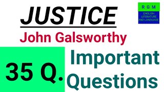 Justice by Galsworthy important questions  SLST ENGLISH [upl. by Atiuqcaj536]