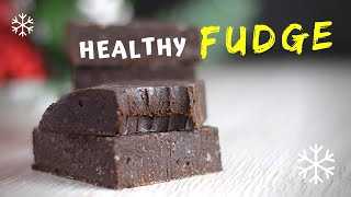 Easy Fudge Recipe HEALTHY with ONLY 4 INGREDIENTS [upl. by Uticas]