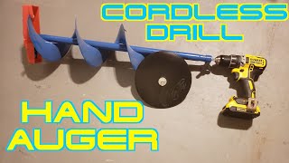 Cordless Drill Hand Auger [upl. by Shiverick]