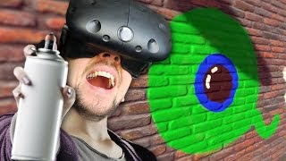 MY GRAFFITI MASTERPIECE  Kingspray VR HTC Vive Virtual Reality [upl. by Ardnikat33]