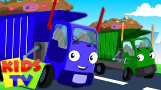 Truck cartoons for kids  The SUPER excavator saves the farm  Super Truck in Car City [upl. by Ennyrb]