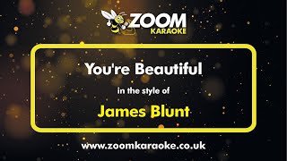 James Blunt  Youre Beautiful  Karaoke Version from Zoom Karaoke [upl. by Aalst]