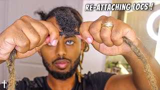 How To Reattach Dreadlocks INSTANTLY  YOU MUST WATCH THIS [upl. by Kcirdef]