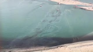 Kuwait is battling a 5000 ton oil spill [upl. by Huberto399]