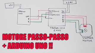 MOTORE PASSO PASSO COME FUNZIONA PILOTIAMOLO CON ARDUINO [upl. by Barri]