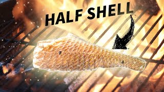 How to Cook REDFISH on the Half Shell Cajun Grill Recipe [upl. by Firestone336]