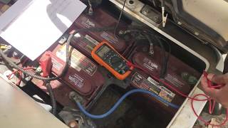 Testing Golf Cart Batteries with a multimeter [upl. by Ratcliffe640]