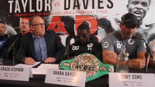 HEATED BEEF  JOSH TAYLOR v OHARA DAVIES  FULL amp UNCUT PRESS CONFERENCE  BAD BLOOD [upl. by Kinnie]