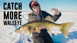 How To Catch MORE Walleye on Ice [upl. by Alemac]