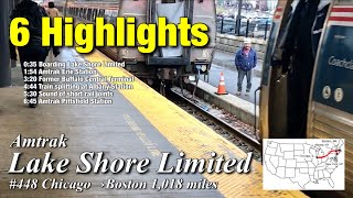 USA Train  Amtrak Lake Shore Limited 448 Highlights of the route Chicago→Boston [upl. by Liagaba]