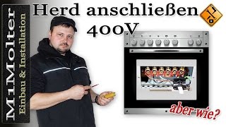 Herd anschließen 400V [upl. by Akemrej]