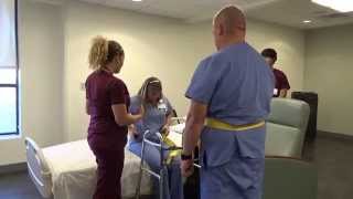 Physical Therapy Transfer Training  How To Transfer From Wheelchair To Bed [upl. by Aneehc]