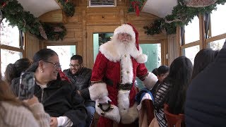 Santa’s Christmas train on the Georgetown Loop railroad [upl. by Atrebla]