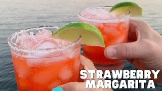 Easy Homemade Strawberry Margaritas [upl. by Nwahsar]