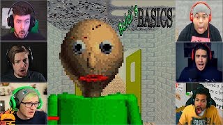 Gamers Reactions to Angry Baldi JUMPSCARE  Baldis Basics [upl. by Saint]