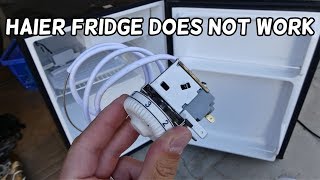 HOW TO FIX FRIDGE THAT DOES NOT WORK HAIER FRIDGE [upl. by Alvita]