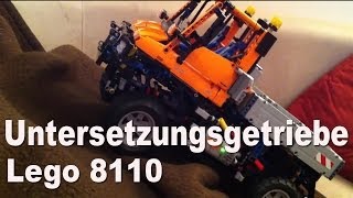 LEGO Technic 8110  Unimog U400  Umbau Powerfunktion Untersetzungsgetriebe [upl. by Cesaria]