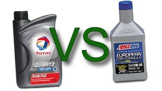 Total Quartz INEO ECS 5W30 vs Amsoil European Car Formula 5W30 [upl. by Ley]