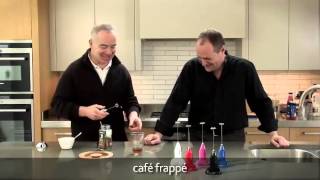 How to make a frappé coffee using an aerolatte milk frother [upl. by Aehr]