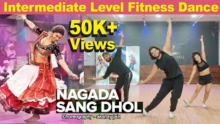 Nagada Sang Dhol  Ramleela  Intermediate Level Fitness Dance  Akshay Jain Choreography  DGM [upl. by Ttenna]