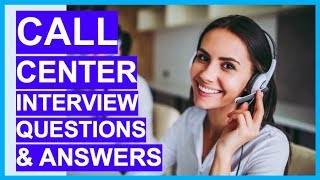 CALL CENTER Interview Questions amp Answers How to PASS a Call Centre Interview [upl. by Burner]