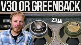 Celestion V30 vs M Greenback  Which speaker reigns supreme [upl. by Eniar]