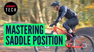 Everything You Need To Know About MTB Saddle Position  GMBN Guide To Bike Setup [upl. by Annahsal]