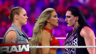 FULL MATCH  Ronda Rousey amp Charlotte Flair vs Rhea Ripley  WWE February 24 2025 [upl. by Rasia706]