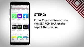 Caesars Rewards mobile app How to download Android [upl. by Nevanod373]