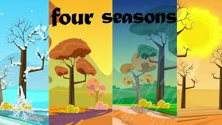 Seasons song for kids  Four seasons  Learn seasons [upl. by Notreve]