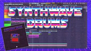 80s Synthwave Retrowave Drum Kit Samples Sample Pack [upl. by Enyahs157]