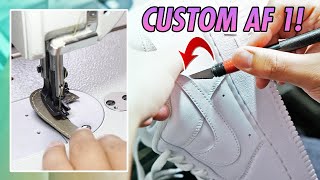 CUSTOM NIKE AIR FORCE 1 TUTORIAL TIMELAPSE [upl. by Cutcheon]