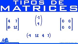 Tipos de matrices [upl. by Ailaroc]