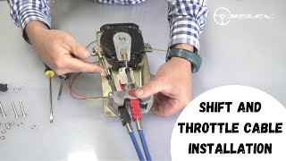 Shift and Throttle Cable installation on Uflex Control [upl. by Vivl99]