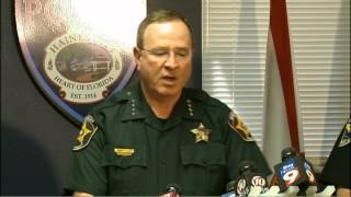 Fla sheriffs heated response to reporters question about gunfight comment [upl. by Angi253]