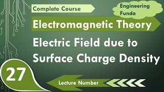 Electric field due to Surface Charge Density  Electromagnetics Theory  Engineering Funda [upl. by Nivets833]