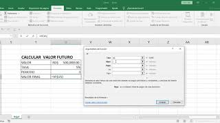 Calcular el Valor futuro en Excel [upl. by Yelsha]