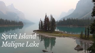 Small but GorgeousSpirit IslandMaligne lake Jasper National Park Alberta Canada [upl. by Dinnage]