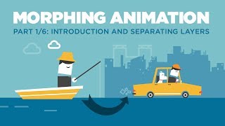 Morphing Animation Tutorial Working with Illustrator Part 16 [upl. by Pang]