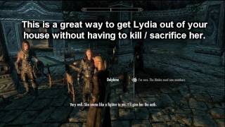 Skyrim Blades  Recruit Followers for Delphine amp Dragon Slaying [upl. by Anelliw]