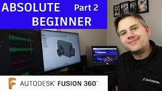 Fusion 360 Tutorial for Absolute Beginners— Part 2 [upl. by Nallad]