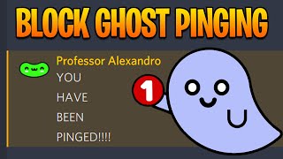 How to Ghost Ping on Discord amp How to Block It [upl. by Britni]