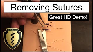 SUTURE Tutorial How to Remove Sutures  Best Practices [upl. by Mazman]