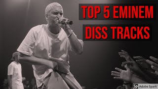 Top 5  Best Eminem Diss Tracks of All Time [upl. by Grimona]