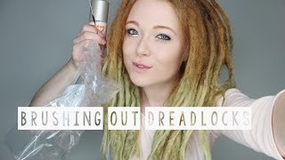 BRUSHING OUT SOME DREADLOCKS AFTER 2 YEARS [upl. by Aidil]