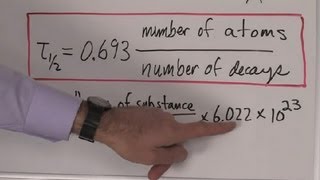 An Easy Equation to Calculate the HalfLife of an Isotope  Chemistry amp Physics [upl. by Shannan962]