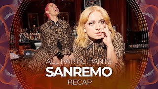 Sanremo 2022 Italy  All Participants  RECAP [upl. by Suter129]