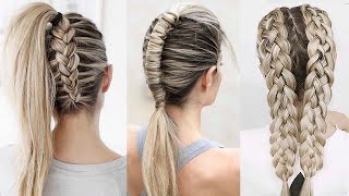 7 Cool and Pretty Braids  Hairstyle Tutorial DIY [upl. by Htebirol]