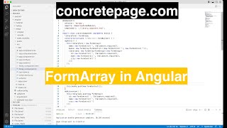 FormArray in Angular [upl. by Painter863]